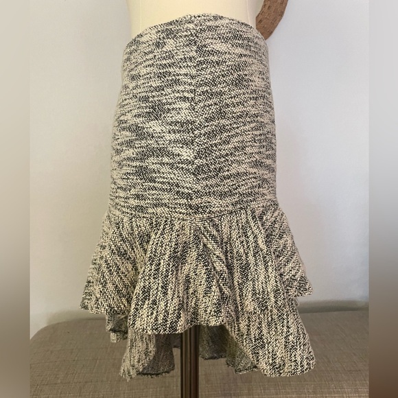 Elegant Gray Ruffle Skirt - Picture 2 of 9